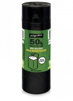 Sacos do Lixo com Fecho Fácil 50L