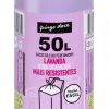 Sacos do Lixo Lavanda Fecho Fácil 50L