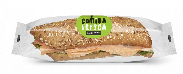 Sandes de Salmão com Queijo Creme Light