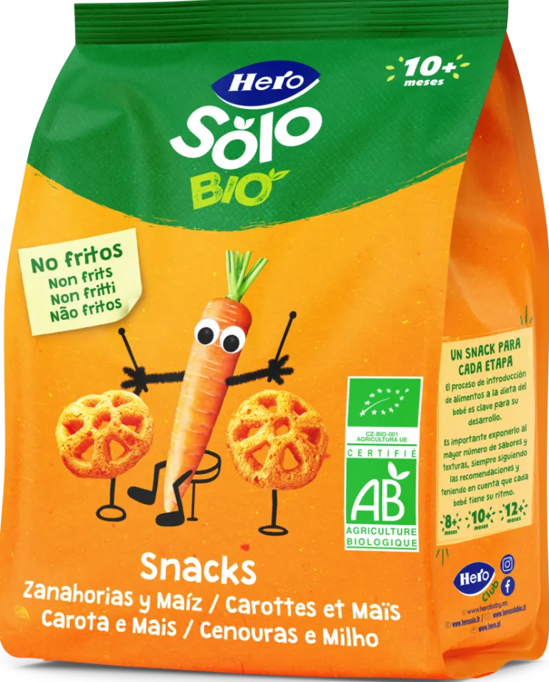 Snack Infantil de Cenoura e Milho