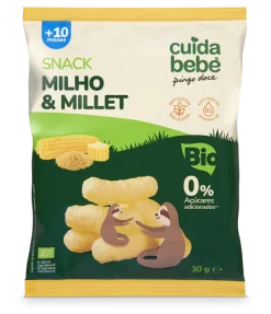Snack Infantil de Milho e Millet Bio
