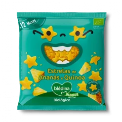 Snack Infantil Estrelas de Ananás e Quinoa