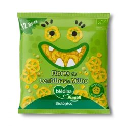 Snack Infantil Flores de Lentilhas e Milho Bio