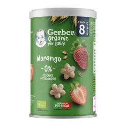 Snack Infantil Puffs com Morango