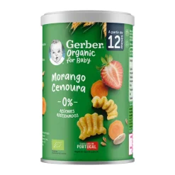 Snack Infantil Puffs com Morango e Cenoura Bio
