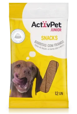 Snack para Cão Júnior Barritas com Frango