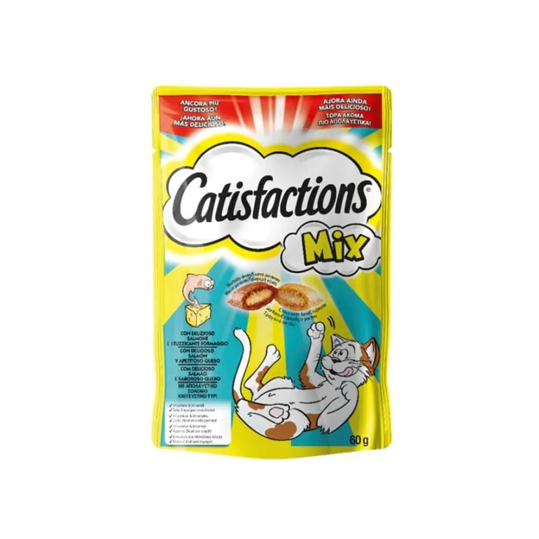 Snack para Gato com Salmão e Queijo
