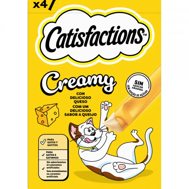 Snack para Gato Cremoso Sabor Queijo