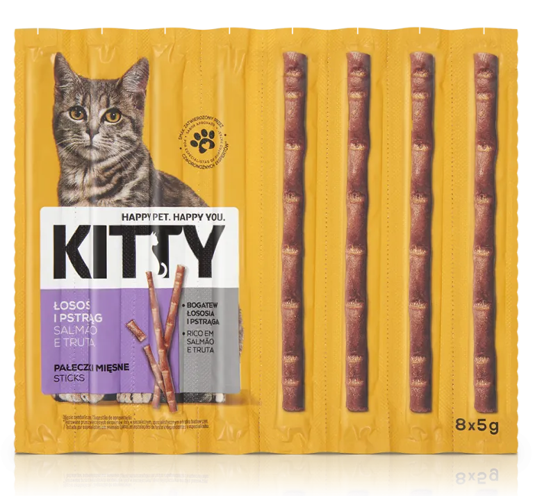 Snack para Gato Sticks Salmão e Truta
