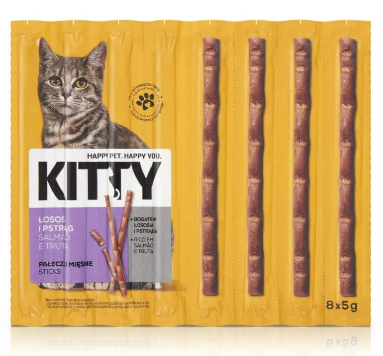 Snack para Gato Sticks Salmão e Truta