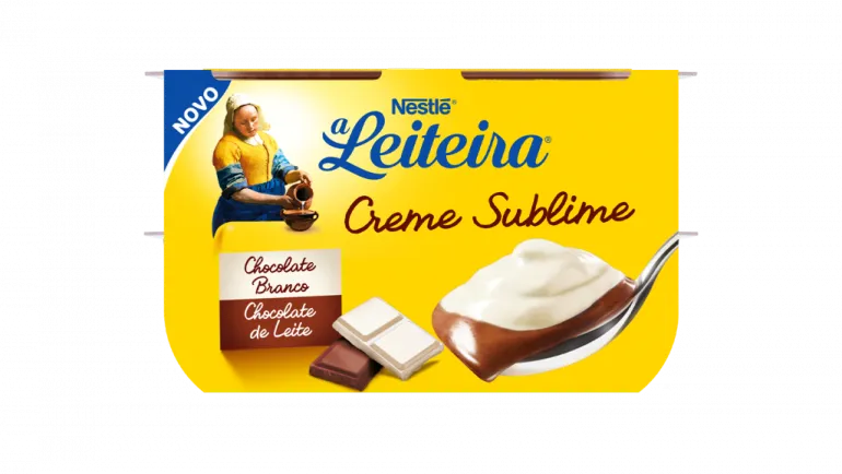 Sobremesa Creme Sublime Chocolate Branco e de Leite Pack 4