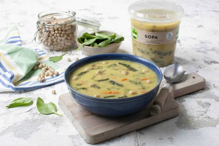 Sopa de Grão com Espinafres