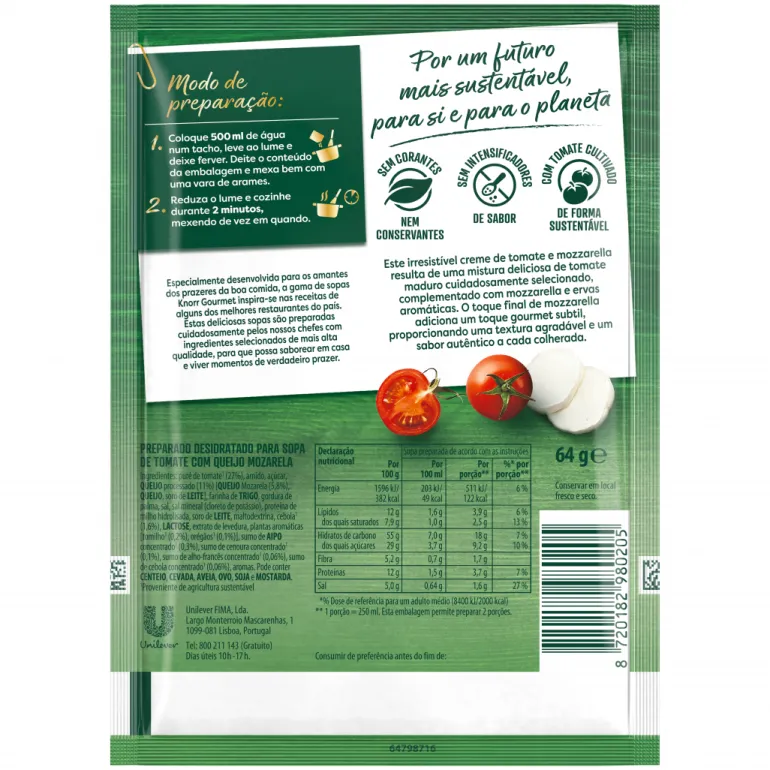 Sopa de Tomate com Mozzarella Gourmet