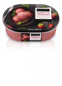 Sorbet Gelado de Morango