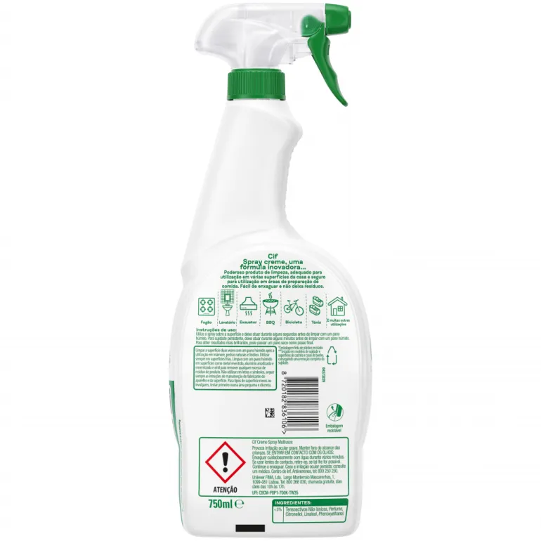 Spray Creme Branco Cleanboost