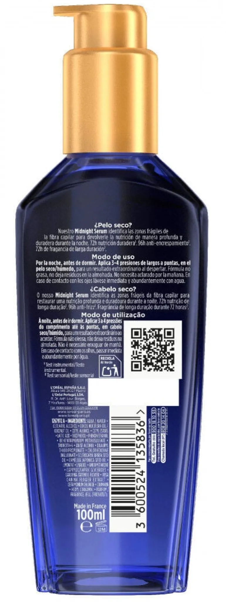 Sérum Capilar Elvive Noite Óleo Extraordinário