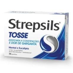 Strepsils para Tosse Mentol e Eucalipto 36 Pastilhas