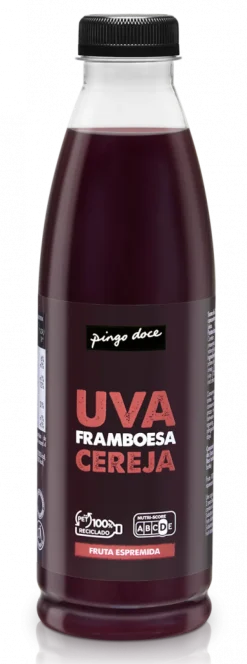 Sumo Espremido Uva, Framboesa e Cereja