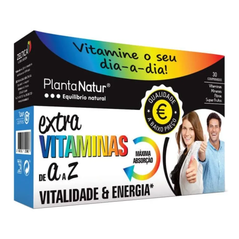Suplemento Alimentar Extra Vitaminas de A a Z