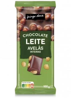 Tablete de Chocolate com Avelãs Inteiras