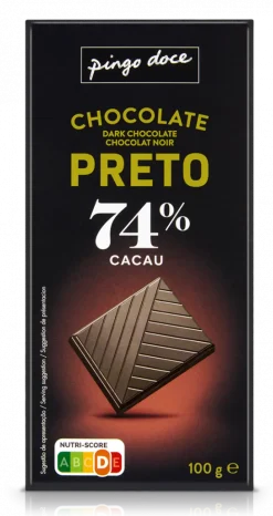Tablete de Chocolate Negro 74% Cacau
