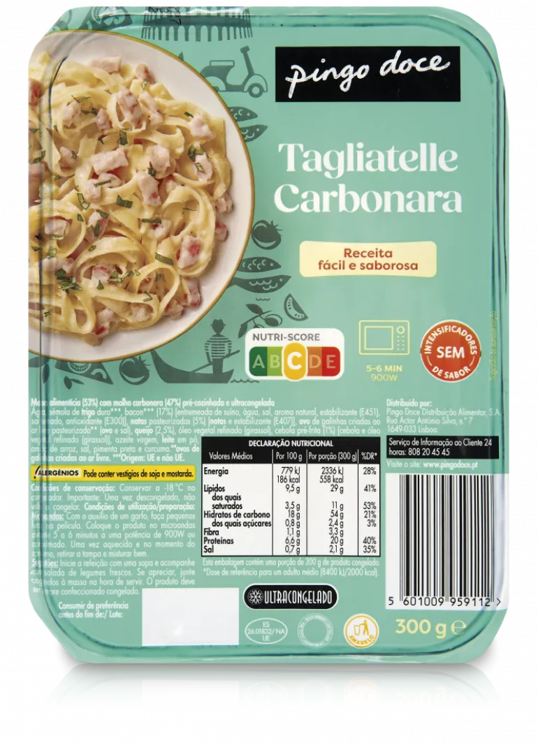 Tagliatelle Carbonara Congelada