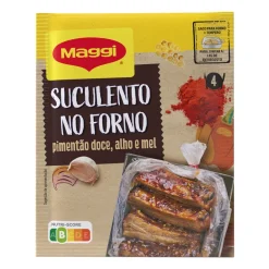 Tempero Suculento no Forno para Entrecosto Pimentão Doce, Alho e Mel
