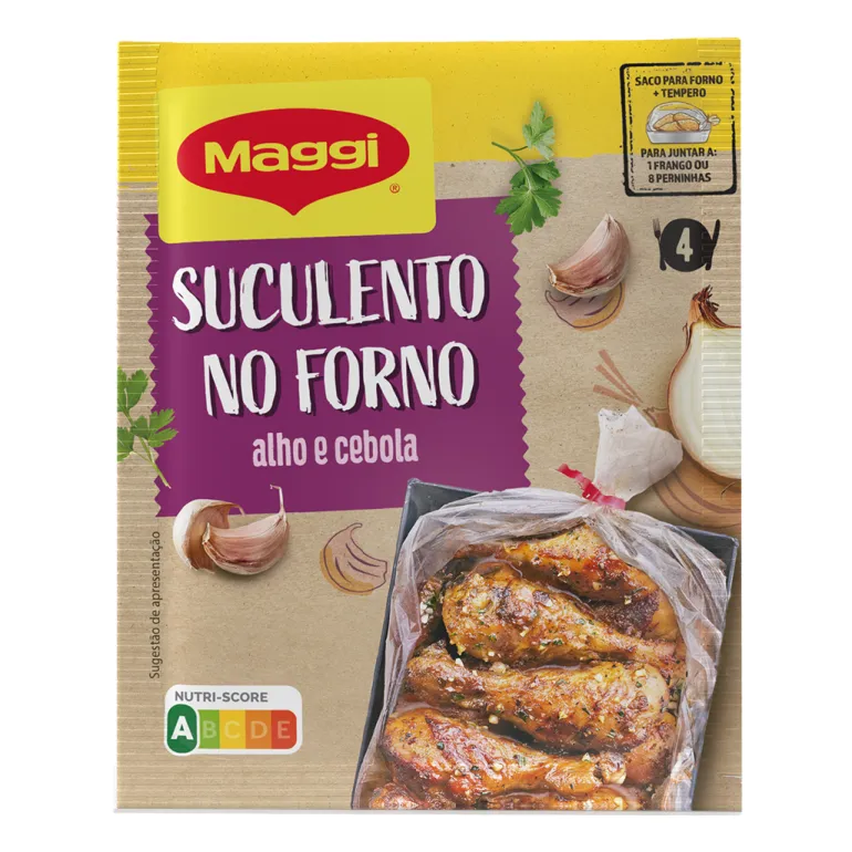 Tempero Suculento no Forno para Frango com Alho e Cebola