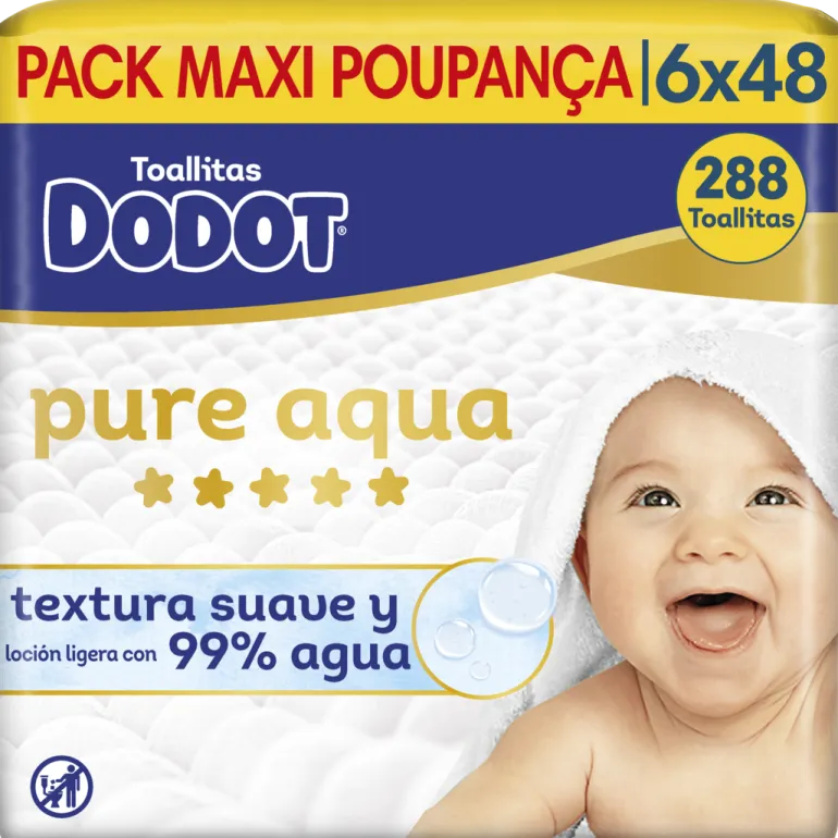 Toalhitas Dodot Pure Aqua Pack Poupança