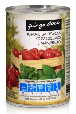 Tomate em Pedaços com Oregãos e Manjericão