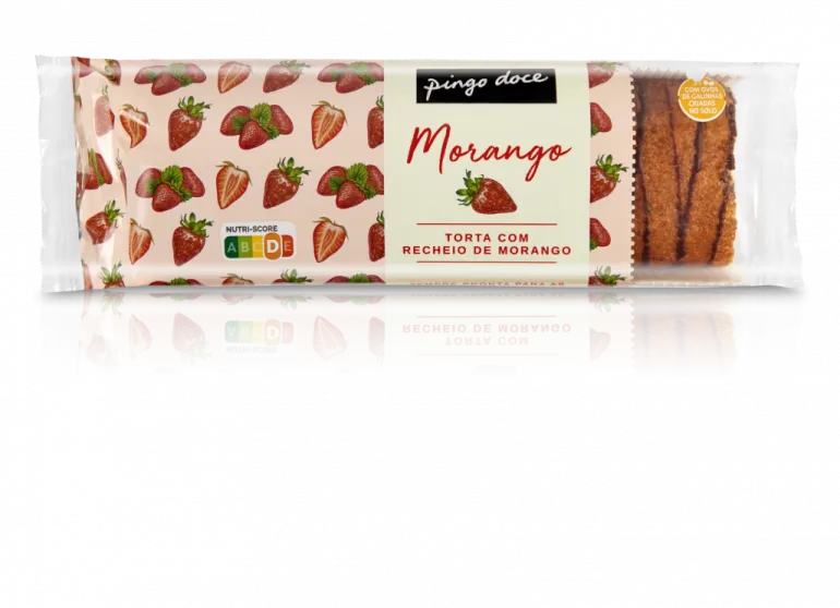 Torta com Recheio de Morango