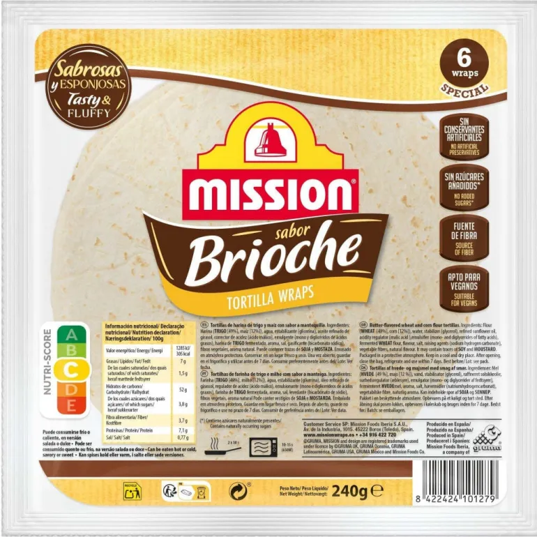 Tortilhas Brioche