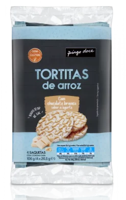 Tortitas de Arroz com Chocolate Branco