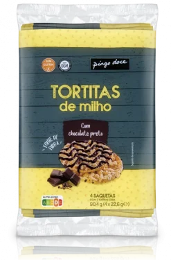 Tortitas de Milho com Chocolate Negro