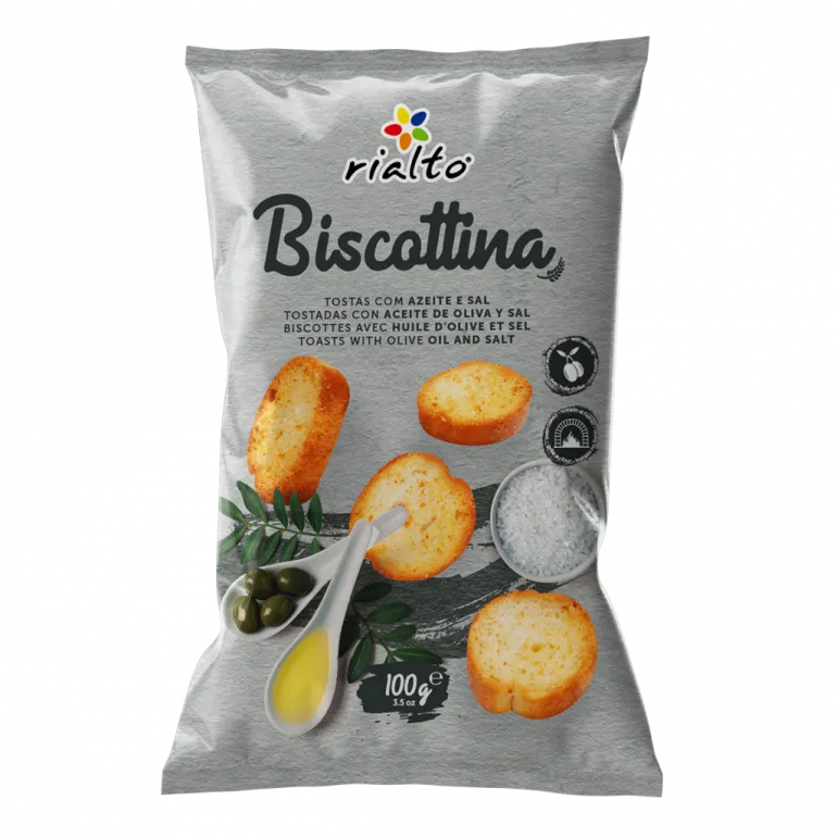 Tostas Biscottina com Azeite e Sal
