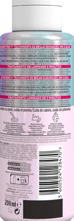 Tratamento Laminado Capilar Elvive Glycolic Gloss