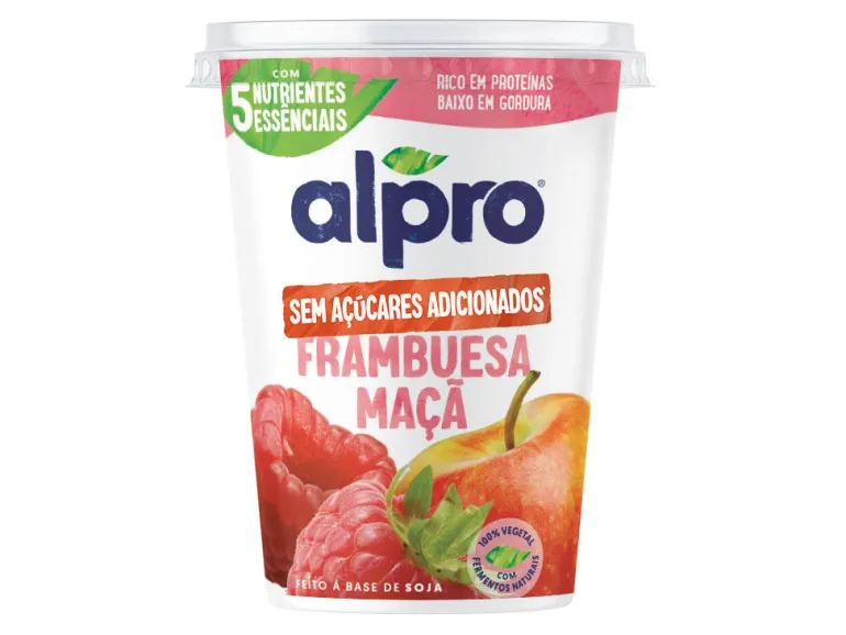 Vegegurte de Soja com Framboesa e Maçã sem Açúcar