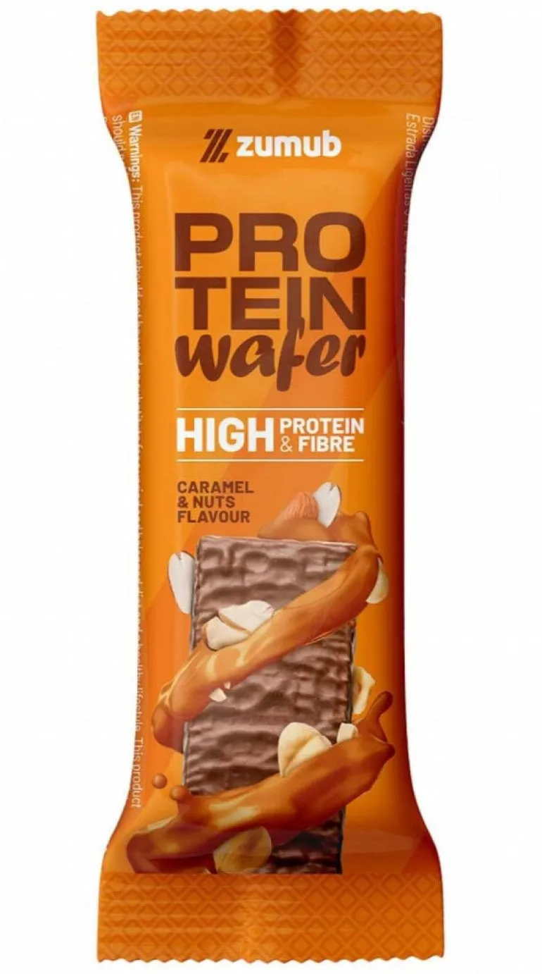 Wafer Proteico com Caramelo