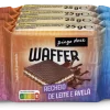 Waffer com Recheio de Leite e Avelãs Pack 4
